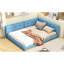 Lit double tapissier avec couvre-matelas en lin bleu-1967944131-1967944133