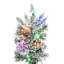 Utica Flocked Fir Slim Artificial Christmas Tree-2098960780