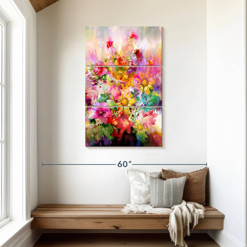 Fleurs Harnek, H 45 po x l 28 po