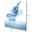 «Blue Paint Spalshés in Water», impression sur toile tendue-29490923