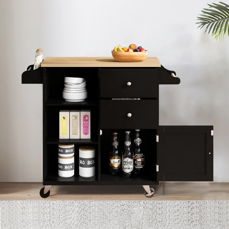 Divleen Granite Top Kitchen Island