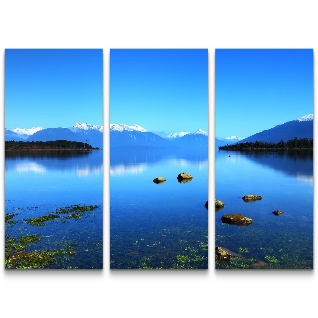 3-tlg. Leinwandbilder-Set Lake Te Anau - Neuseeland