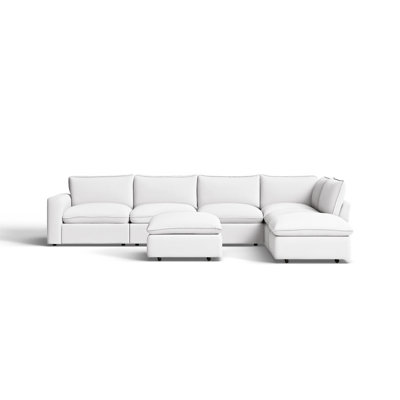 Zisa Upholstered L-Shaped Sectional Symmetrical