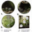 «Green Tranquil Panda Bath III», art mural en métal pour salle de bain-101154202