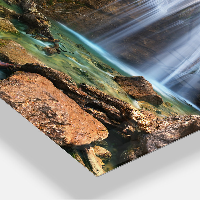Chute d'eau - reproduction de photo sur toile, H 20 po x l 12 po x P 1po, Toile tendue