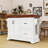 Versatile Rolling Kitchen Cart with Storage Drawers, Thick Tabletop and Lockable Wheels-1643760966