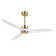 Antinisha 52" Solid Wood 3-Blade Propeller Ceiling Fan with Remote