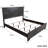 5 Piece Modern Farmhouse Bedroom Set, Gray Wood King Size Platform Bed with 5 Drawer Chest, 6 Drawer Dresser with Mirror, 2 Drawer Nightstand, Rustic Chevron Pattern Bedroom Furniture Set for Bedroom-1045012212