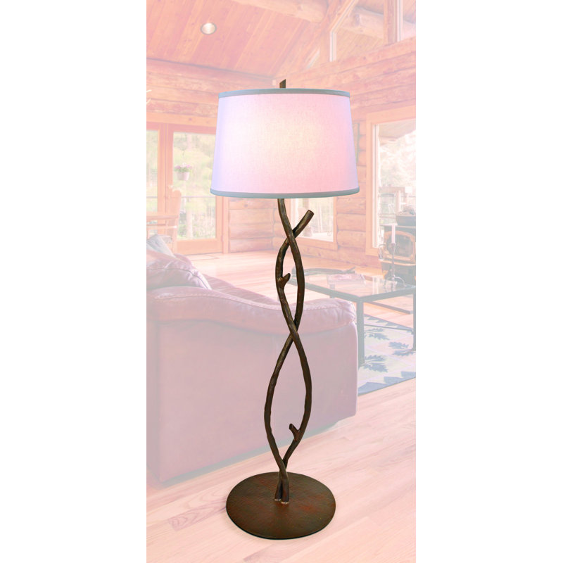 59'' Black Tree Floor Lamp