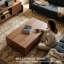 Roanoke Living room coffee table (with storage function), modern living room furniture, Brown