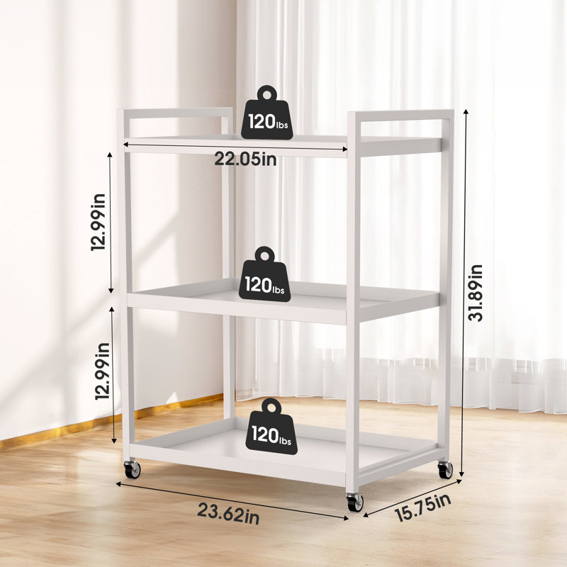 Organisateur de rangement à 3 niveaux, Blanc