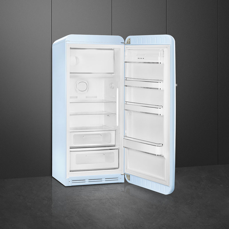 SMEG 50s Style 24'' Top Freezer 9.92 cu. ft. Refrigerator, Pastel Blue, Right