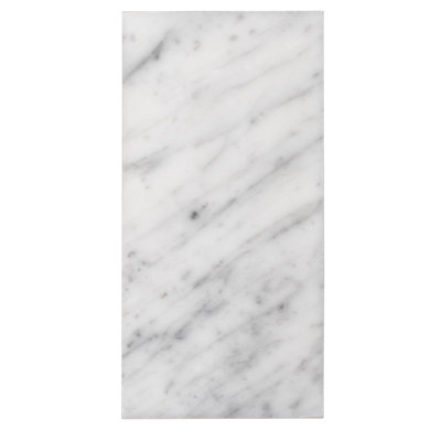 3 x 6 Bianco Carrara Marble Look Subway Tile