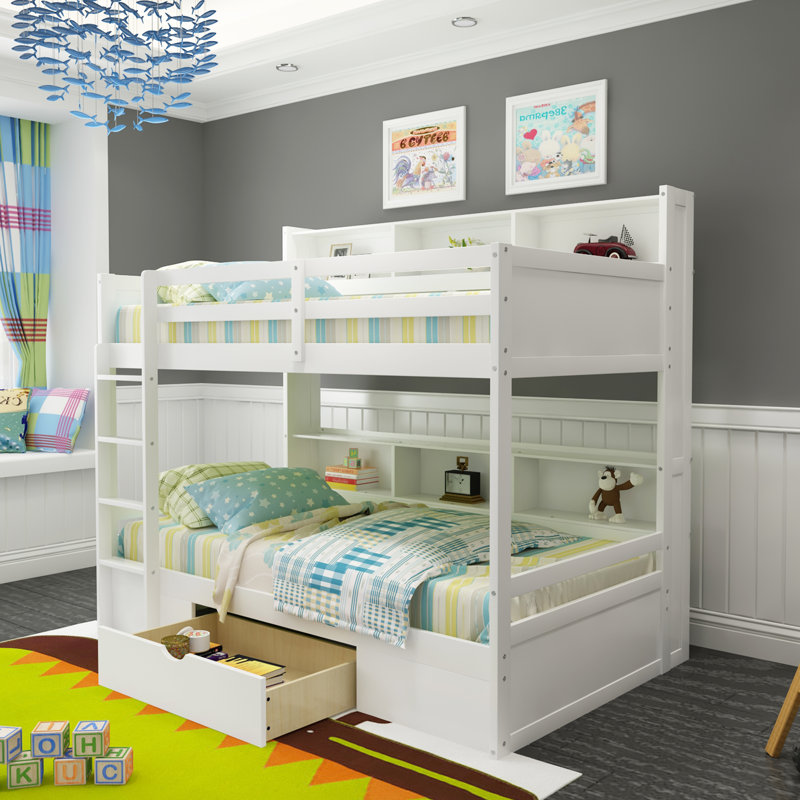Lit pour enfant Clareville, Blanc