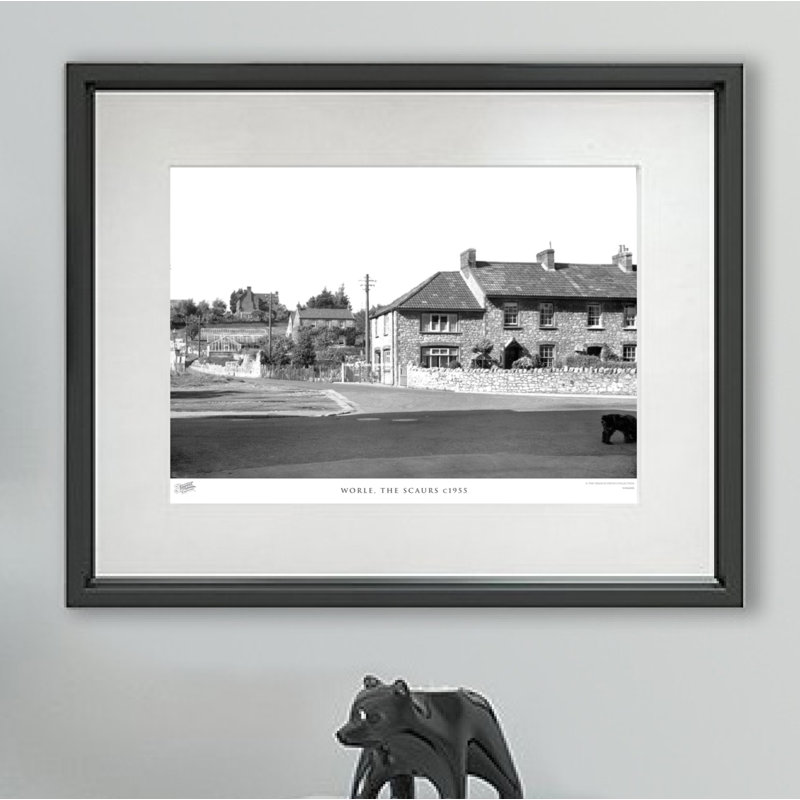 Worle, The Scaurs C1955 - Single Picture Frame Print, 60cm H X 80cm W x 2cm D