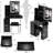 Left Side Vanity Table - 2 Ac + Ports, Extra Large Touch Led Mirror, , Cushioned Stool, Black , American Small Dressing And Stool Package, Socket,-1372098977