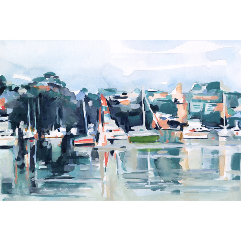 'BayII' by Emma Scarvey - Painting Print, 20cm H x 30cm W, Wrapped Canvas