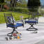 Chaise de salle à manger pivotante en métal Rusi Premium-824840705