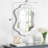 32"x24" Modern Oval White Framed Asymmetrical Wall Mounted Mirror For Vanity&Bathroom