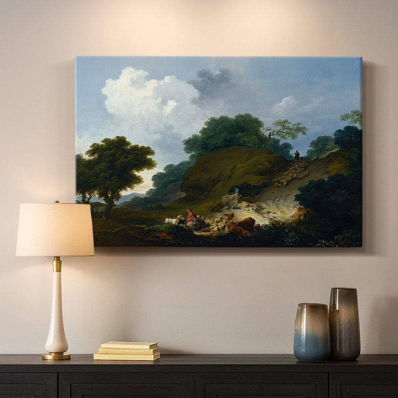 Jean "The Return of the Herd" - Art mural de qualité musée sur toile tendue, 24 x 36