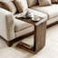 Solid Wood Pedestal End Table-1094046659
