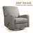 Saidee Upholstered Manual Swivel Rocker Recliner Chair-1249503758