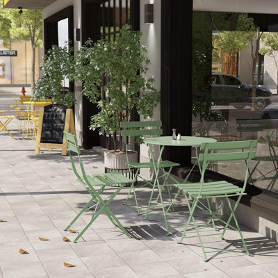Ensemble de mobilier d'extérieur pliable 3 pièces Olilawn Halloween