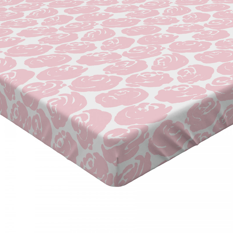 Microfiber Floral Fitted Sheet, Queen Fitted Sheet