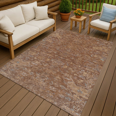 Tapis intérieur / extérieur lavable à la machine Hashlamoun ACN2322 Global