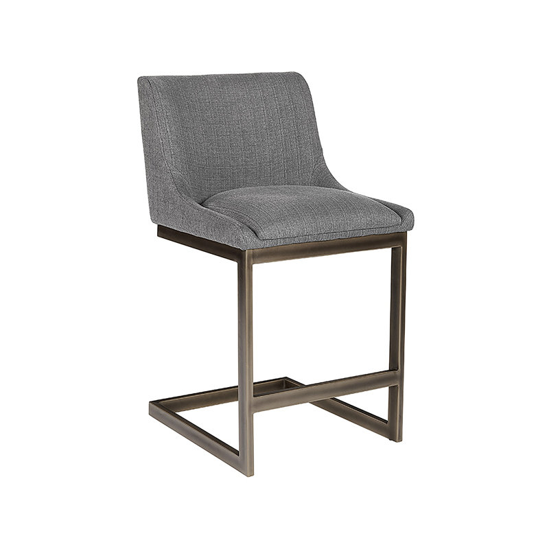 Holly Counter Stool - Abbington Burnt Orange, Light Grey, Counter Stool (26" Seat Height)