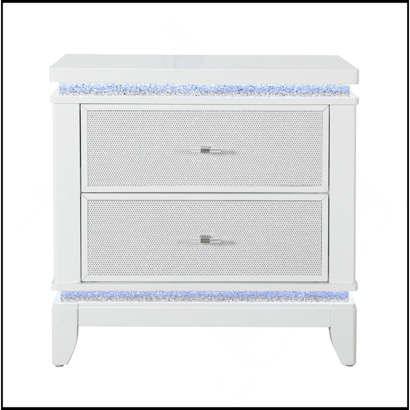 Table de chevet blanche