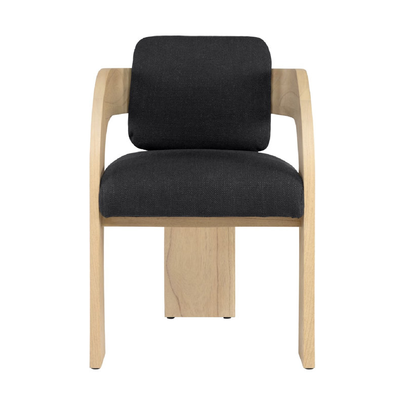 Maravi Dining Chair, Natural, Black