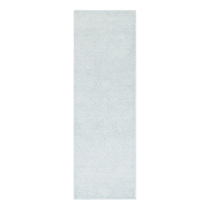 Sabrina Soto Logan Indoor/Outdoor Rug Light Blue, Runner 2' x 6'1"