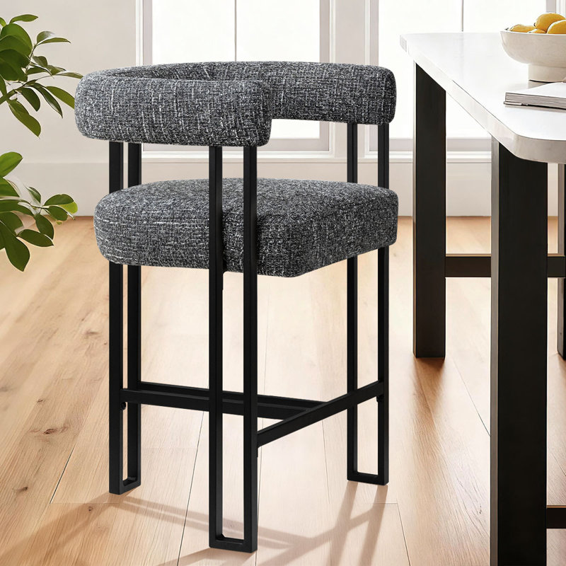 Tabouret de bar 24 po, Noir