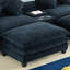 Canapé-lit convertible à double coussin ajustable avec coussins, ports USB et 2 repose-pieds amovibles-877117098