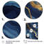 Bleu et or abstrait marbre mirage I - décoration murale en marbre-1947171690-1947171693