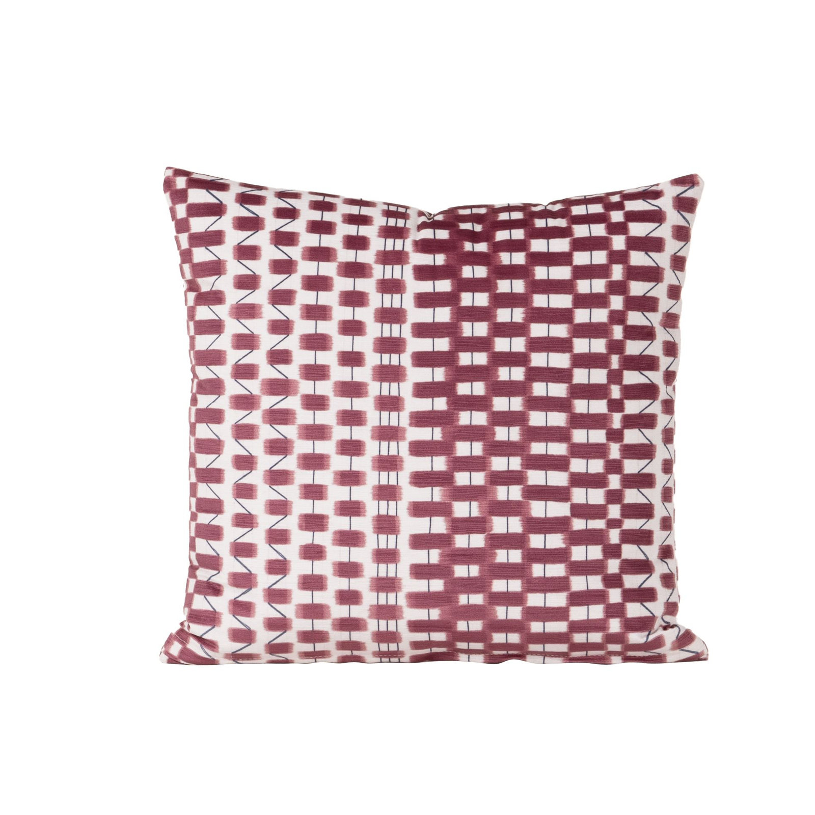 Oakden Throw Pillow, Red, Square 20", Polyester