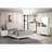 James White Upholstered Queen Panel Bed