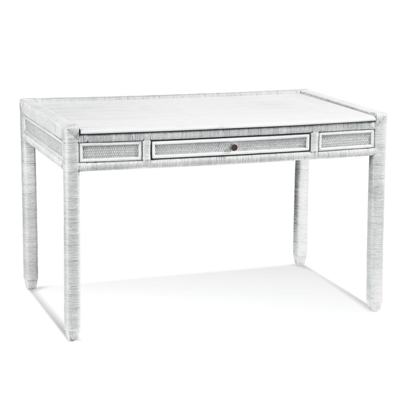 Electra Glinda Desk, Antique Frost White, No