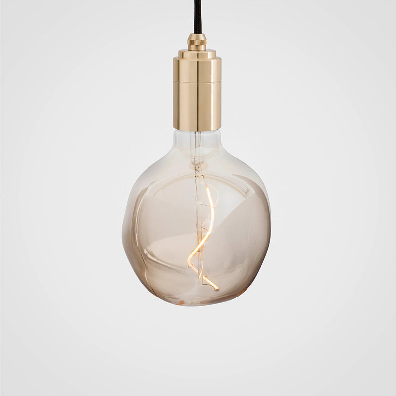 Voronoi I 1 - Light Brass Single Pendant, Brass