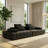 108" Cloud Modular Sectional Couch, Upholstered Compression Couches, Comfort Loveseat Sofa - No Assembly Required for Living Room Bedroom-748560127