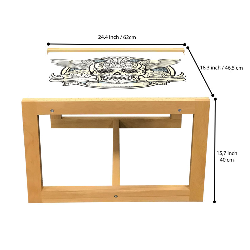 Jabron Sled Coffee Table, 62cm H x 46cm W x 40cm D