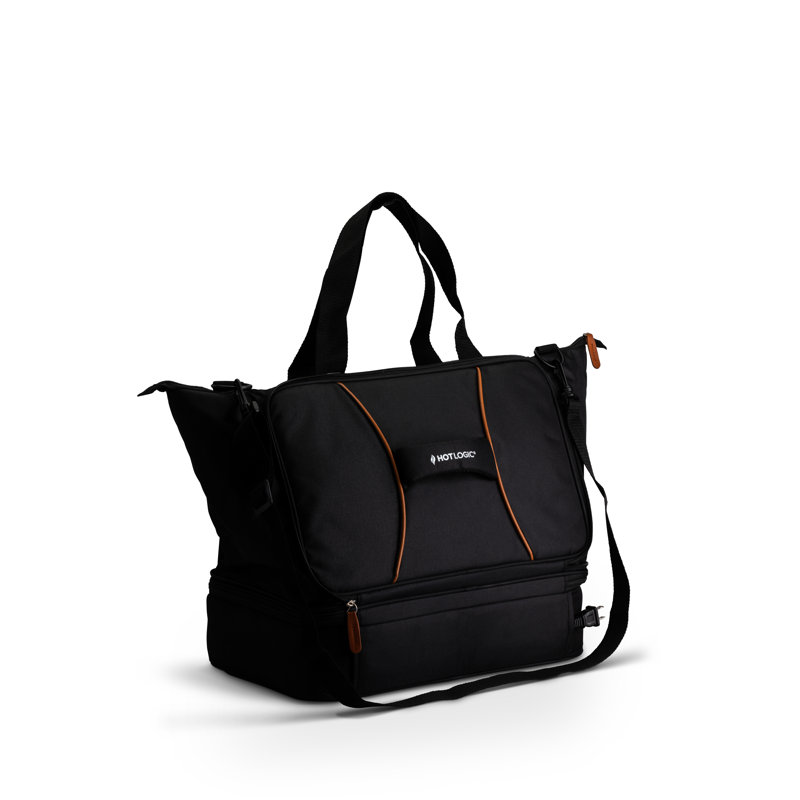 Porte-aliments portatif isolant extensible portatif, Noir
