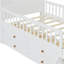 Structure de lit, lit plateforme avec tête de lit garde-corps et échelle, aucun sommier requis, assemblage facile-1870103275