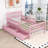 Idahlia Wooden Platform Bed with Headboard, Guardrails and Underbed Storage Drawers-209136816-209136829