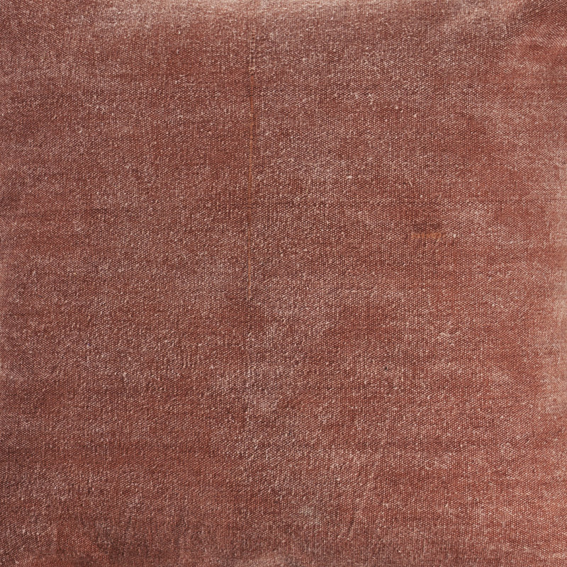 Housse de coussin Madison, Rouille, Polyester, 24 po x 24 po