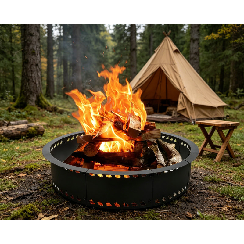 31in Smokeless Metal Fire Pit Ring Insert DIY