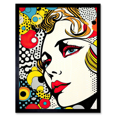 Isan Woman Face 1 Piece Single Picture Frame Wall Art