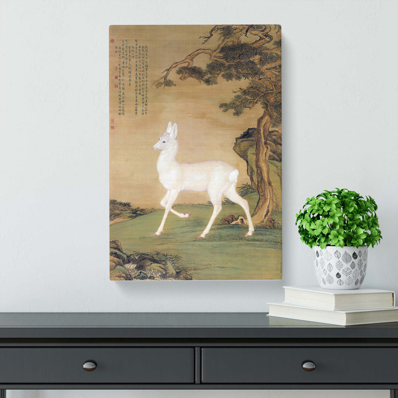 Roe Deer by Lang Shining - Wrapped Canvas Print, 76cm H x 50cm W x 3cm D