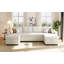 Canapé-lit modulaire moderne en U avec canapé-lit de 107 po avec amplement d'espace de rangement et ports USB pour le salon-182758080